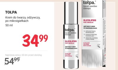 Krem do twarzy, odżywczy, po mikroigłełkach promocja w Rossmann
