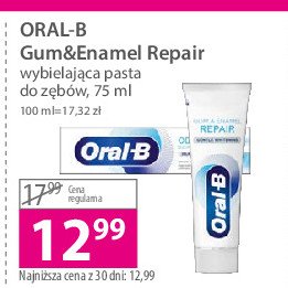 Pasta do zębów Oral-b gum & enamel repair promocja