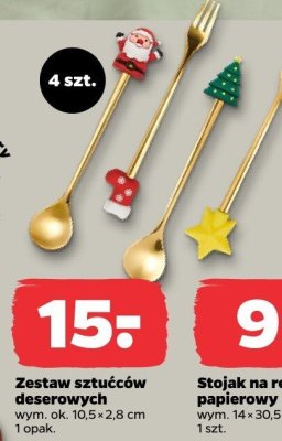 Zestaw sztućców deserowych promocja w Netto