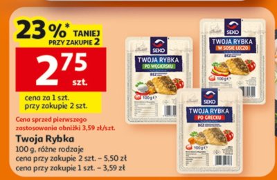 Twoja rybka, różne rodzaje promocja w Auchan