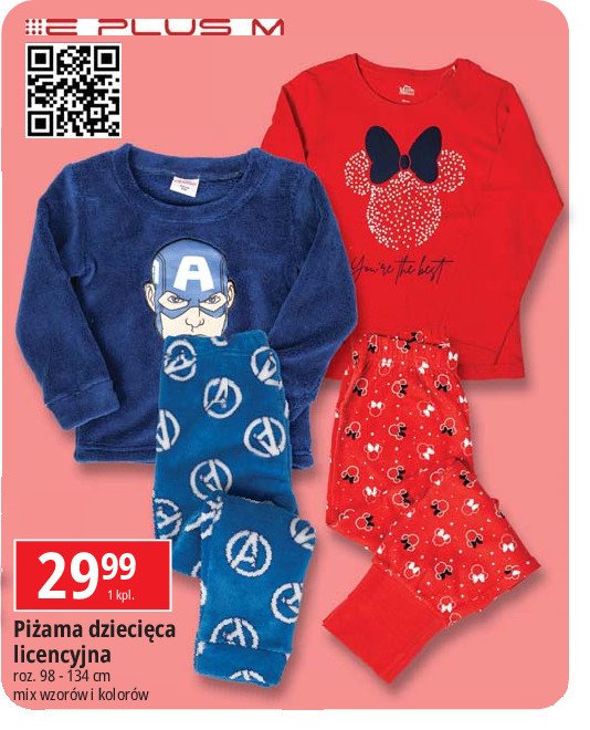 Piżama dziecięca minnie mouse E plus m promocja