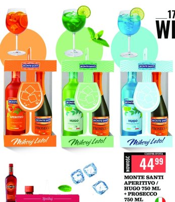 Vermouth classic + prosecco Monte santi aperitivo promocja