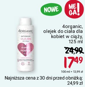 Olejek do ciała naturalny 4organic mama promocja