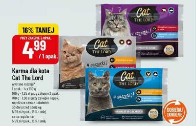 Karma dla kota kawałki w sosie, wybrane rodzaje promocja w POLOmarket