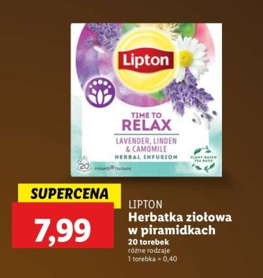 Herbatka LIPTON TIME TO RELAX promocja