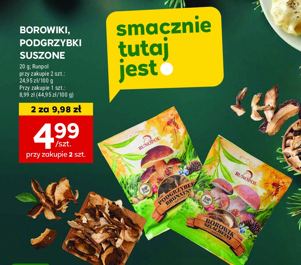 Podgrzybek suszony Runopol promocja