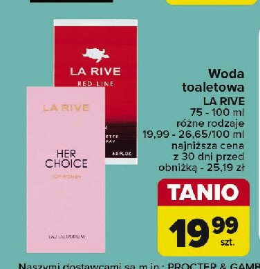 Woda toaletowa La rive promocja