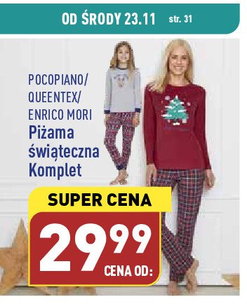 Piżama damska świąteczna Enrico mori promocja
