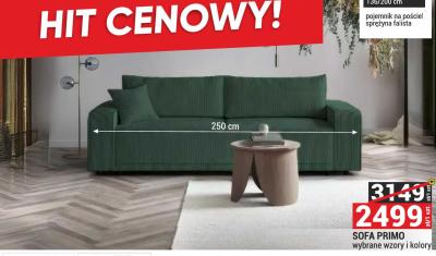 Sofa PRIMO wybrane wzory i kolory 250 cm promocja w Merkury Market