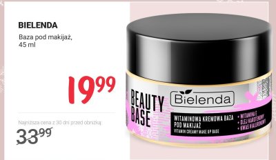 Baza pod makijaż witaminowa kremowa BEAUTY BASE  promocja w Rossmann