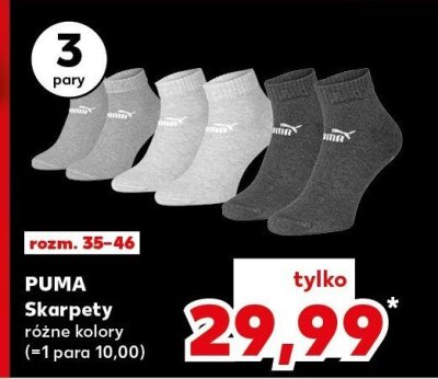 Skarpety różne kolory Puma promocja w Kaufland