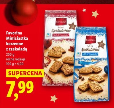 Miniciastka korzenne z czekoladą promocja w Lidl