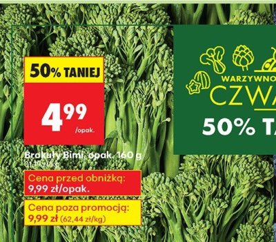 Brokuły Bimi promocja w Biedronka