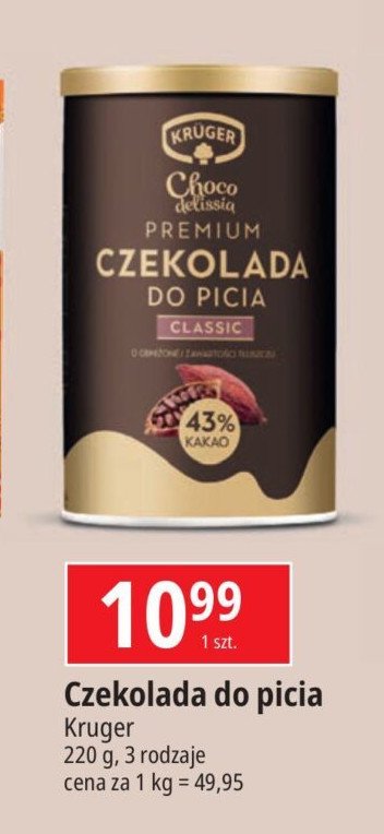 Czekolada do picia Kruger promocja