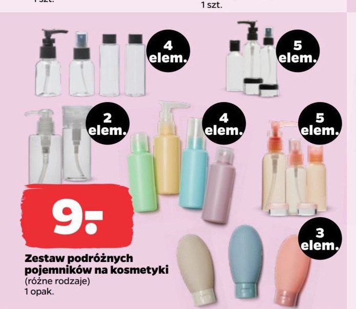 Pojemniki podróżne promocja w Netto