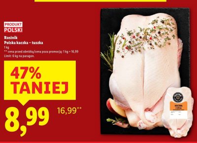 Polska kaczka - tuszka promocja w Lidl