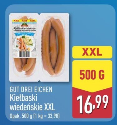 Kiełbaski wiedeńskie XXL  promocja w Aldi
