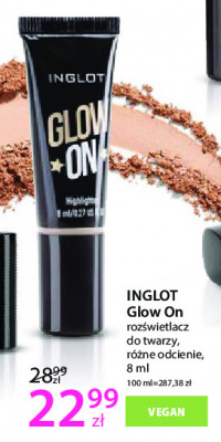 Rozświetlacz do twarzy 21 Inglot Glow On promocja
