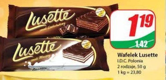 Wafel czekoladowy Lusette promocje