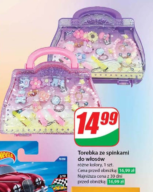 Torebka ze spinkami do włosów promocja w Dino