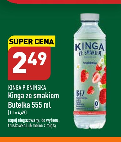 Woda melon-mięta Kinga ze smakiem Kinga pienińska promocja