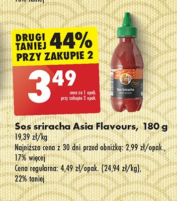 Sos sriracha Asia flavours promocja