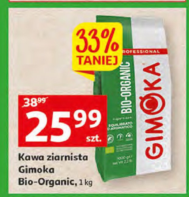 Kawa Gimoka professional bio-organic promocje