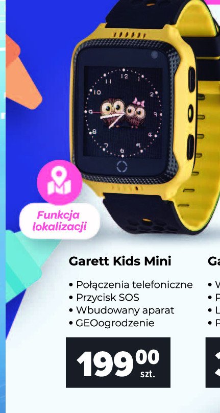 Smartwatch kids mini 偶贸艂ty Garett promocja