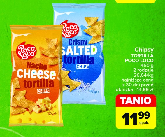 Chipsy tortilla salted Poco loco promocja