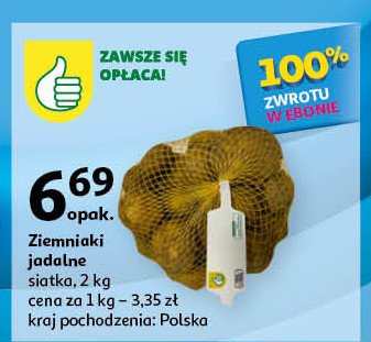 Ziemniaki Podniesiony kciuk promocja