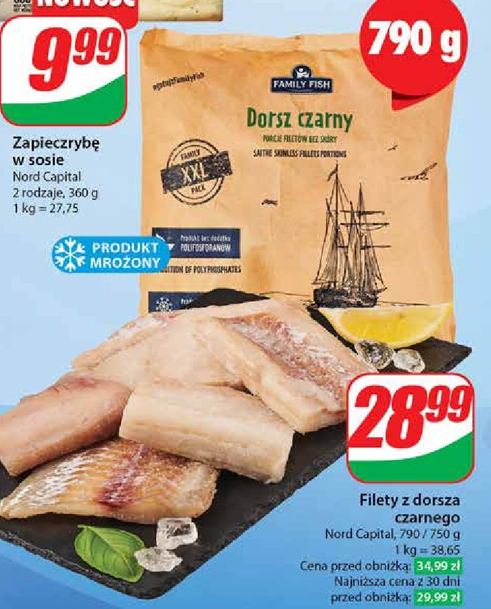 Filety z dorsza czarnego Family fish promocja