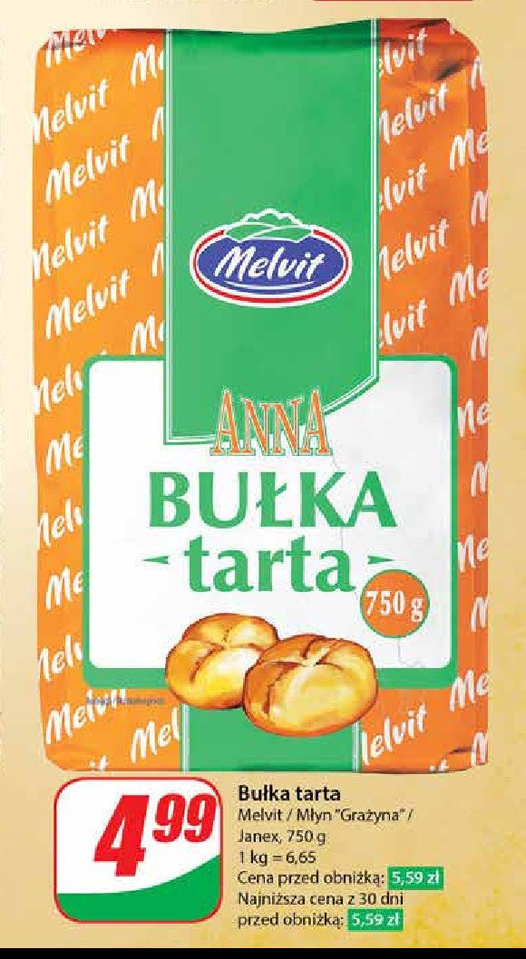 Bułka tarta anna Melvit promocja w Dino