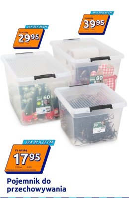 Pojemnik do przechowywania 59 x 39 x 44 cm promocja w Action
