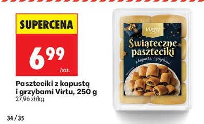 Paszteciki z kapustą i grzybami promocja w Biedronka