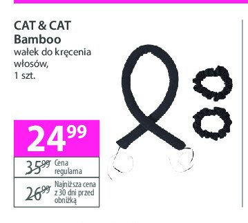 Wałek do kręcena włosów bamboo fibre Cat&cat promocja