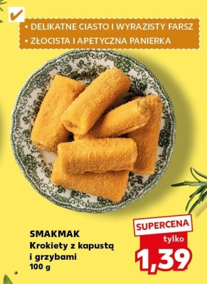 Krokiety z kapustą i grzybami 100 g promocja w Kaufland