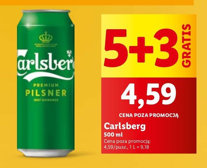 Piwo Carlsberg promocja w Lidl