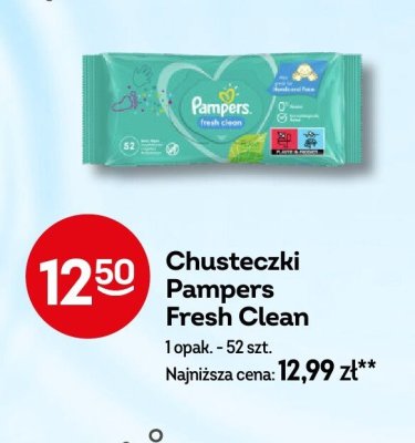 Chusteczki Pampers Fresh Clean promocja w Żabka