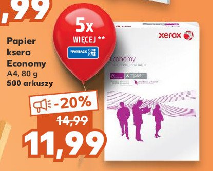 Papier xero economy a4 Xerox promocja