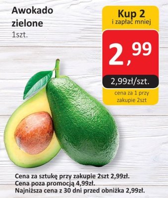 Awokado zielone promocja w Market Point