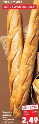 Bagietka pszenna  promocja w Kaufland