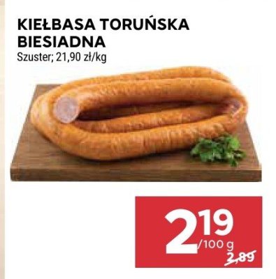 Kiełbasa toruńska biesiadna Szuster promocja w Stokrotka