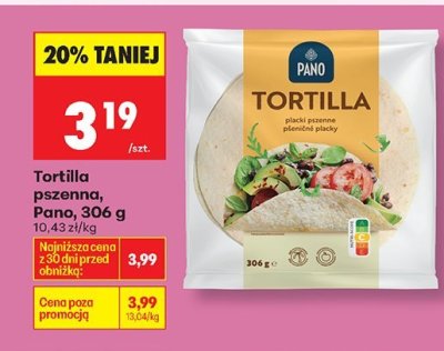 Tortilla pszenna promocja w Biedronka