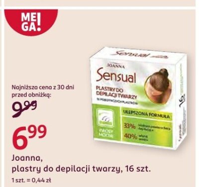 Plastry do depilacji twarzy 16 szt. promocja w Rossmann