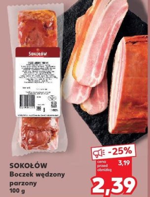 Boczek wędzony, parzony promocja w Kaufland