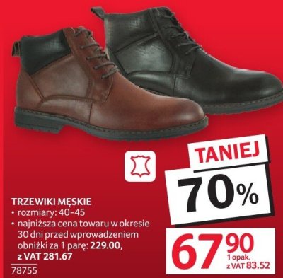 Trzewiki męskie - 40-45 promocja w Selgros