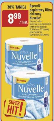 Ręcznik papierowy Ultra chłonny Nuvelle promocja w POLOmarket