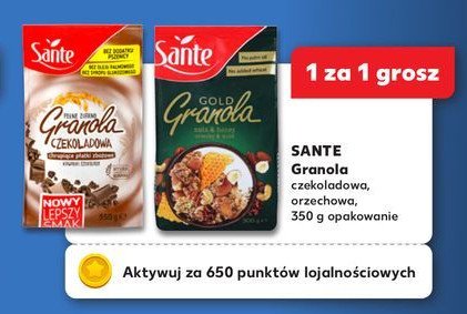 Granola orzechy i miód Sante granola gold promocja w Kaufland