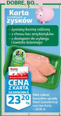 Filet z piersi kurczaka z grzędy Auchan pewni dobrego promocja