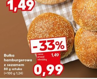 Bułka hamburgerowa z sezamem promocja w Wafelek